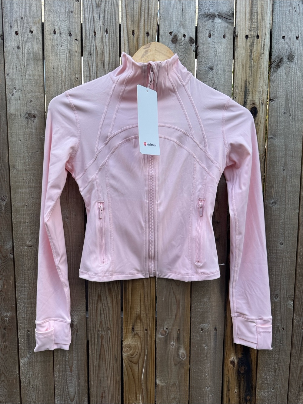 lululemon cropped define pink Jacket (nulu) NWT